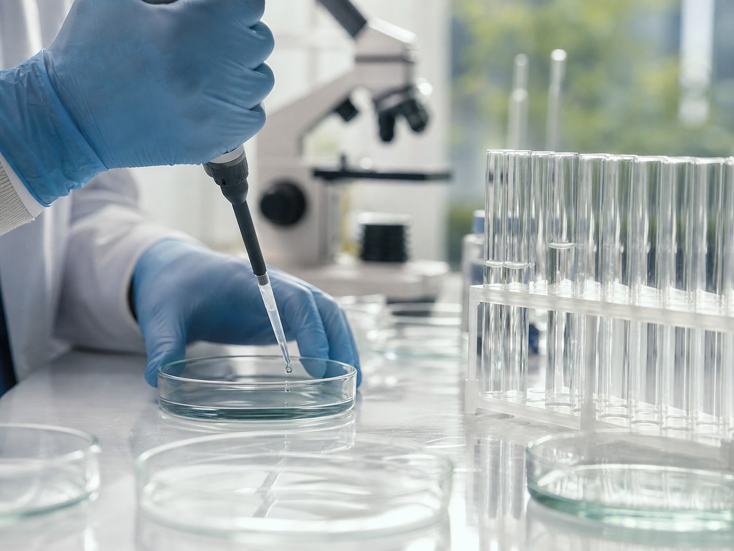 Análise laboratorial de amostra de água